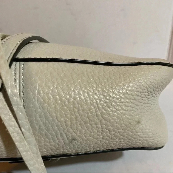 Rebecca Minkoff white gray pebbled leather crossbody handbag - Picture 8 of 14